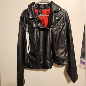 NWT Disney Cruella Black Jacket with Red Lining